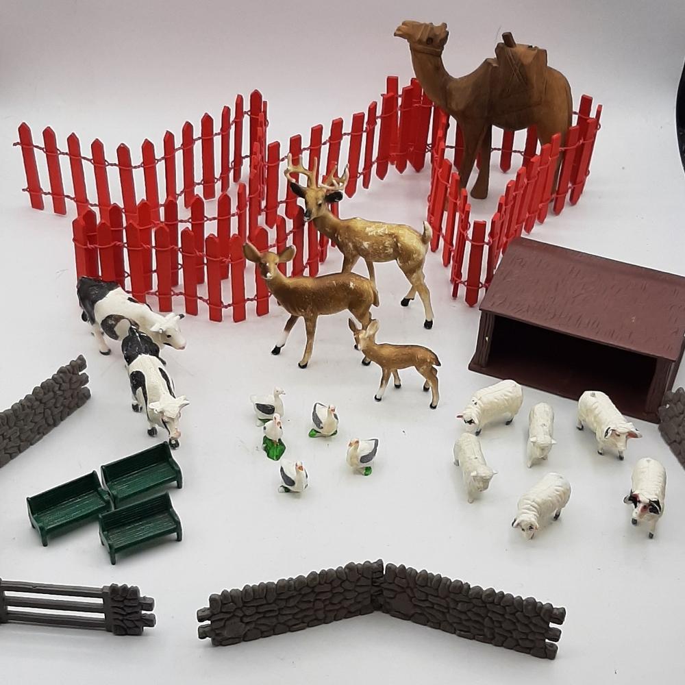 Vintage Plastic Animals Fencing Out Building Hong Kong and more